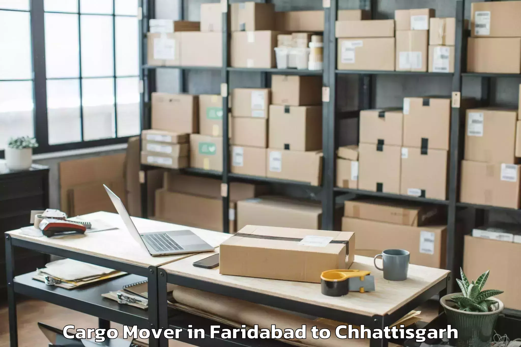 Book Faridabad to Ramanujnagar Cargo Mover